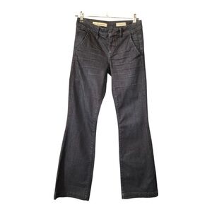 Anthro Pilcro and the Letterpress Dark Wash Flare Jeans Size 25